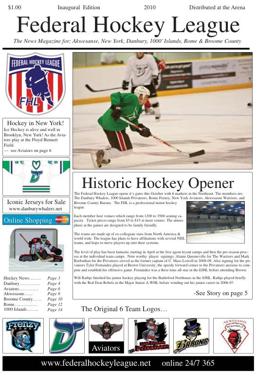 pdf to responsive magazine - Federal Hockey League - Inaugural Edition 2010