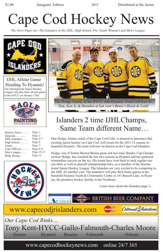 digital magazine pdf - Cape Cod Hockey News 2011