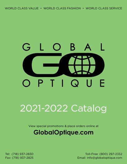 indesign magazine deisgn services - Global Optique 2021 2022 Catalog